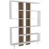 Knižnica Rain White Walnut