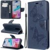 Peňaženkové kožené puzdro na Xiaomi Redmi 8 - Tmavomodrá