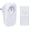 Bezdrôtový zvonček so zásuvkou biely dosah 250m 1L71 SOLIGHT