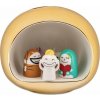 Ozdoba Presepe betlehem s figúrkami porcelánová zlatá