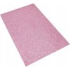 Penová guma A4 gliter ružová pastel EG-001