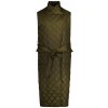 VESTA GANT LONG QUILTED VEST DARK CACTUS