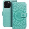 Puzdro / obal na Apple iPhone 16 Pro mandala zelené - kniha MEZZO