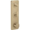 Axor Citterio C - Termostatická batéria pod omietku, na 2 spotrebiče, kefovaný bronz 49700140