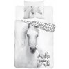 Detexpol Obliečky Kôň white Bavlna 140x200 70x80