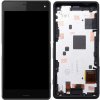 Sony Xperia Z3 Compact čierny LCD displej s dotykovým a rámovým predným panelom