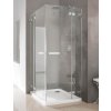 RADAWAY EUPHORIA KDD 80cm ľavé dvere do kombinácie / sprchový kút hranatý, profil chróm, sklo číre, 383061-01L