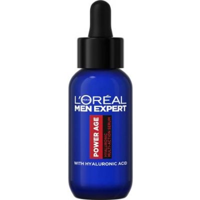 L'Oréal Paris Men Expert Power Age Hyaluronic Multi-Action Serum multifunkčné sérum s kyselinou hyalurónovou 30 ml pre mužov