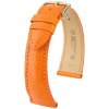 Remienok Hirsch London Alligator - oranžový, matný - 17 mm - L – Štandardná dĺžka (doporučujeme) - 16 mm - Rose Gold + 5 rokov záruka a darček ZADARMO
