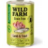 WILD FARM Prémiové bezobilné jahňacie a pstruhové krmivo pre mačky 400 g - bezobilné krmivo pre mačky