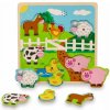 Lelin zvukové puzzle farma