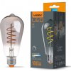LED žiarovka E27 ST64 Edison 4W 100lm 1800K teplá biela 360° FILAMENT Smoke Dimmable Videx
