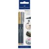 Popisovač Faber-Castell Metallics zlatá a strieborná