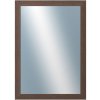 DANTIK - Zrkadlo v rámu, rozmer s rámom 50x70 cm z lišty RETRO hnedá (3144)