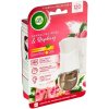Air Wick Essential Oils Elektrický osviežovač vzduchu strojček a náplň ružový sekt a maliny 19 ml
