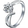 Strieborný prsteň Royal Fashion HA-XJZ004-SILVER-MOISSANITE-ZIRCON Veľkosť: 7 (EU: 54-56)