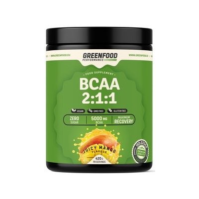 GreenFood nutrition - Performance BCAA 2:1:1 420g - Mango juice