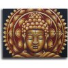 Obraz Zlatý Buddha Detail Brokátu Mandala 30x40x4cm