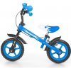 Detské odrážadlo bicykel Milly Mally Dragon s brzdou blue