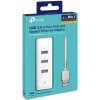 TP-Link Network Adapter Cable UE330 USB to 3 x USB 3.0 and Ethernet RJ45, 1000Mb/s, White EU