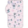 Jerry Fabrics Napínacia Bavlna plachta Lilo and Stitch 90x200