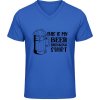 Soft-Style V Tričko Gildan - Toto je moje Pivné Tričko - Royal Blue - XL - Pánske