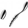 Satisfyer Star Force 1 – oceľové guľôčkové dildo (strieborné)