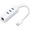 TP-LINK UE330 USB 3.0 to Gbit Ethernet Network Adapter with 3-Port USB 3.0 Hub, 1 USB 3.0 connector, 1 Gbit Eth.port UE330