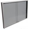 Expoint Závesná vitrína s úzkym profilom s posúvnymi sklami 1 x B1, 830 x 1130 x 69 mm