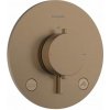 Hansgrohe Ecostat Comfort S Termostatická batéria pod omietku, na 2 spotrebiče, kefovaný bronz 33718140-HG