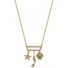 Detský náhrdelník Disney Malá morská víla strieborný pozlátený NS00053YZWL-157.CS