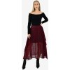 DÁMSKA SUKŇA CHARLOTTE - BURGUNDY S 158-168 cm