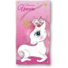 FARO Osuška Jednorožec Princess Bavlna Froté, 70/140 cm