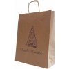 Harmanec-Kuvert Papierová taška hnedá Vianoce 32+12x41cm 50ks Variant: 200ks