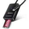AXAGON ADM2-CM USB-C 10Gbps - M.2 NVMe & SATA SSD adaptér, kábel USB-C 10cm ADM2-CM
