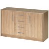 Bývaj s nami SK, Kombinovaná komoda GENESIS 2, dub sonoma LTD