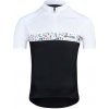 Force ROCK čierno-biely cyklistický dres - krátky rukáv - XL