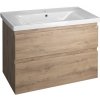 Aqualine ALTAIR ALTAIR umývadlová skrinka 86,5x60x45cm, dub emporio AI390