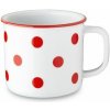 BENEDIKT hrnček s uchom 0,75 l červená bodka (2 ks)