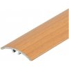 Oblý prechodový profil AL CEZAR - 30 x 5 x 930 mm - Samolepiaco-narážací - LW305w1 - Fólia Buk - 9331109