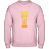 AWDis Mikina - Dobré pivo na zlé časy - Bábätkovská ružová - 3XL - Pánske