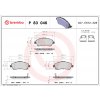 Sada brzdových platničiek, vždy 4 kusy v sade BREMBO P 83 046 (P83046)