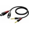 Procab CLA707/3 - 2x XLR - 2x Jack 6.3 - 3m