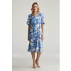 Gant Rel Floral Print Ss Dress Perfect Blue
