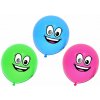 WIKY Balónek nafukovací 30cm - sada 10ks, obličej