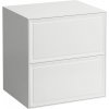 Laufen Skrinka pod umývadlo New Classic 60 cm s 2 zásuvkami, bez výrezu, biela lesklá H4060060856311