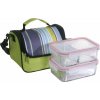 MagicHome Dóza MagicHome, sada 2 ks, 2 x 900 ml, obdĺžniková, s chladiacim boxom, termobox, termo taška, sklenená