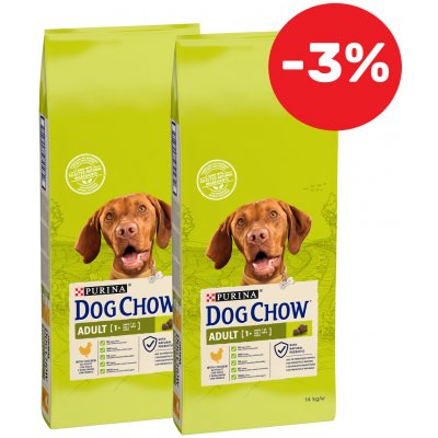 Purina Dog Chow Adult Chicken 2 x 14 kg