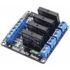 SSR Relé modul Low level - 4 kanály 12V DC