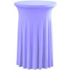 TENTino Elastický obrus SKIRTING na koktejlový bistro stôl 80 cm VIAC FARIEB Farba obrusu: LEVANDUĽOVÁ / LAVENDER